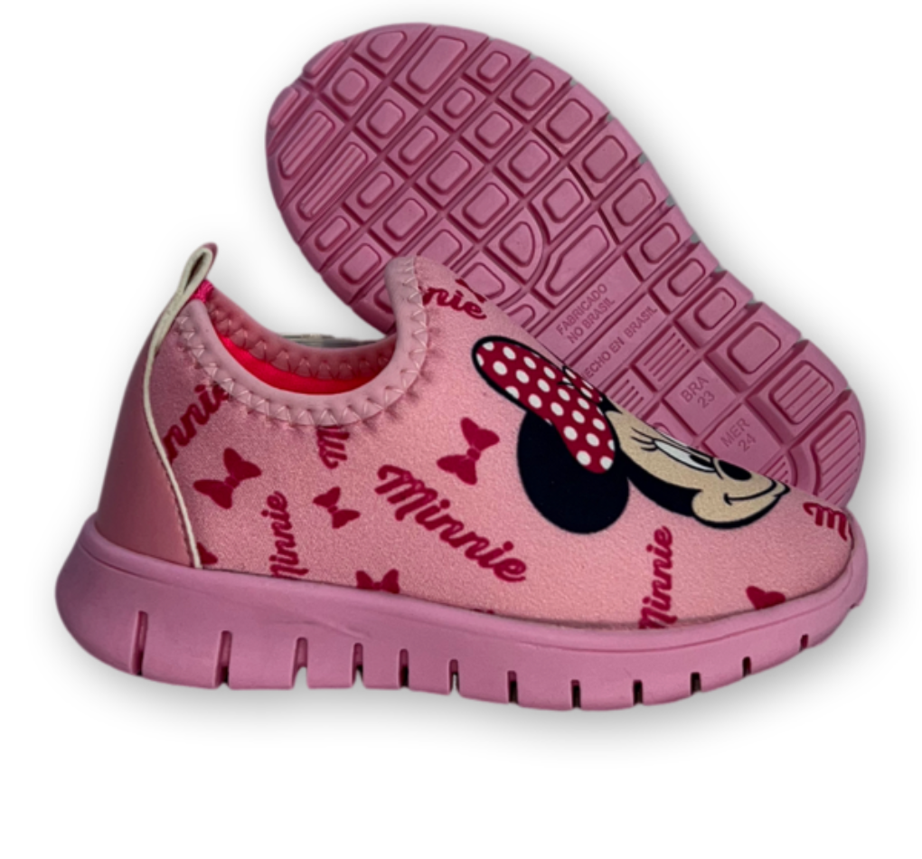 Tênis Guimi Baby Slip On Lycra Minnie Menina Rosa - loja online