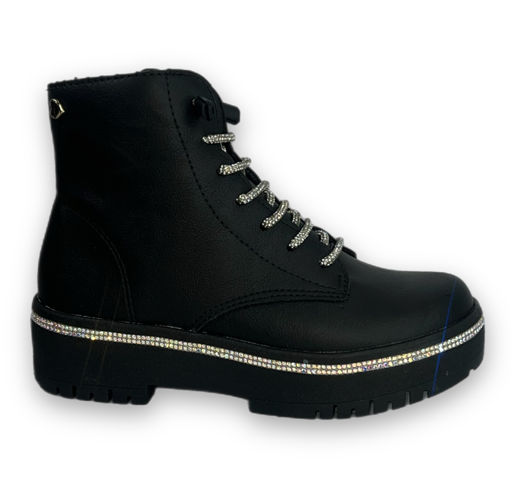 Bota Bloompy Versalhes Napa Menina Preta