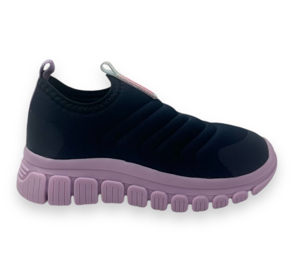 Tênis Novopé Baby Slip On Lycra Plus Menina Marinho