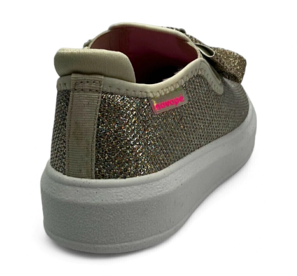 Tênis Novopé Slip On Casual Brilho Menina Dourado -  Marsol Calçados 
