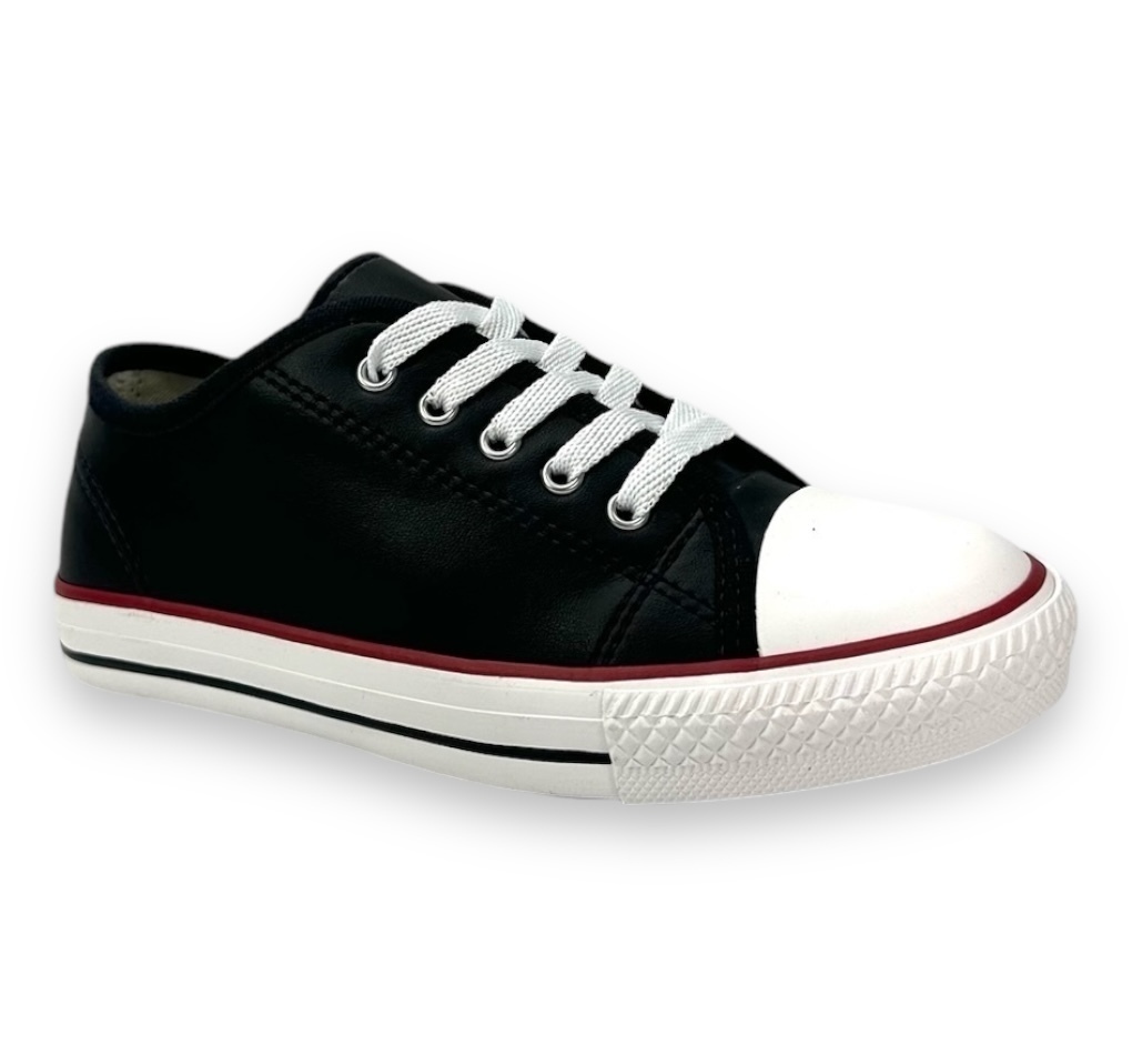 Tênis Diversão Casual Low Napa Infantil Preto na internet