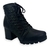 Bota Coturno Dakota Napa Almeria Feminina Preto -  Marsol Calçados 