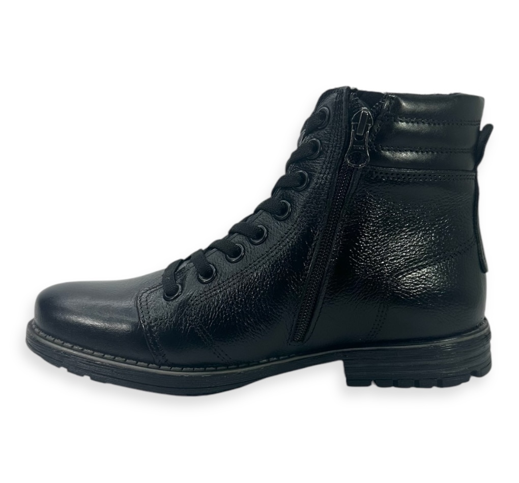 Bota Pegada Amortech Couro Nature Masculina Preto na internet
