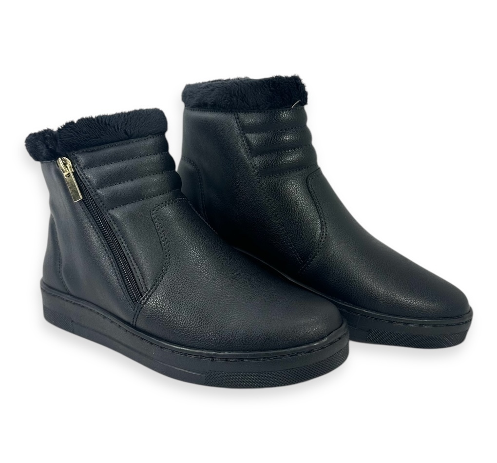 Imagem do Bota Forrada Katurê Napa Feminina Preta