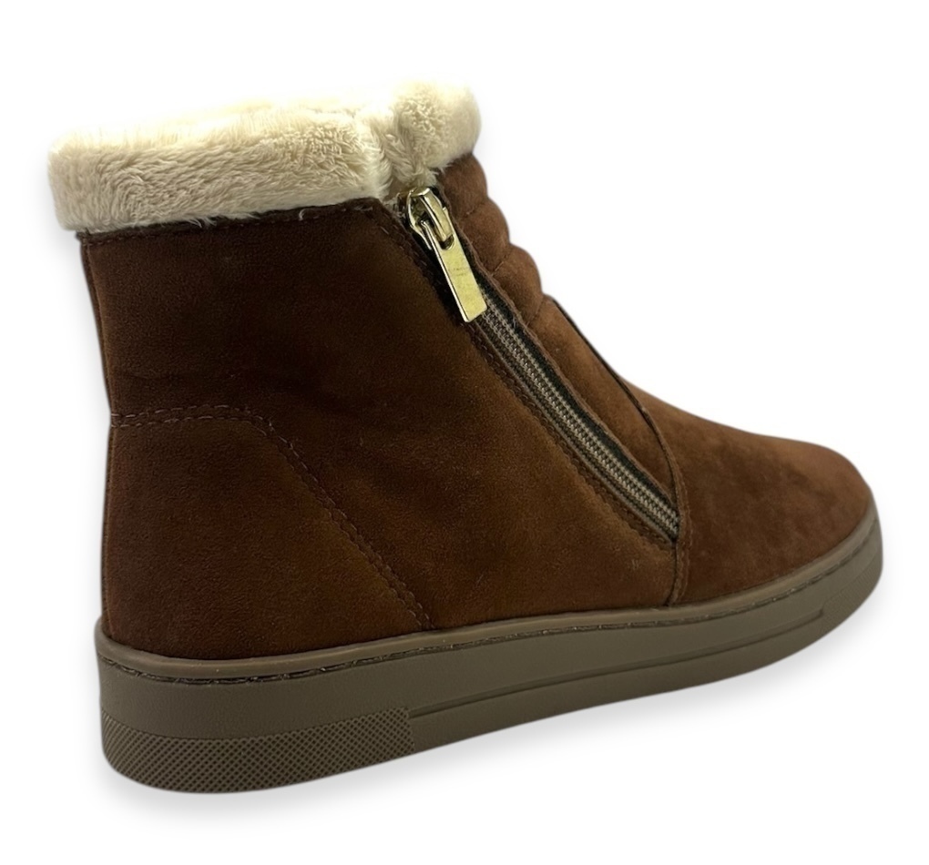 Bota Forrada Katurê Camurça Feminina Caramelo - loja online