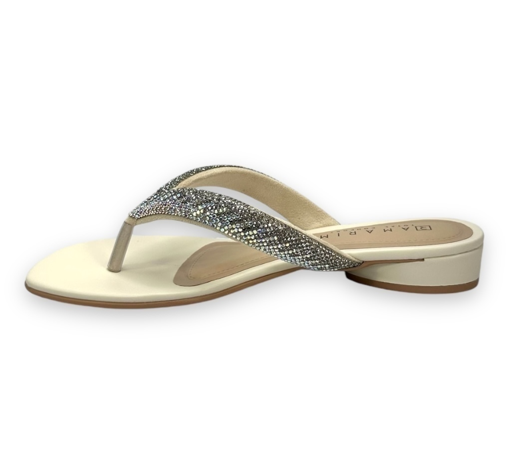 Tamanco Ramarim Napa Luxy Brilhos Feminino Branco Off - comprar online