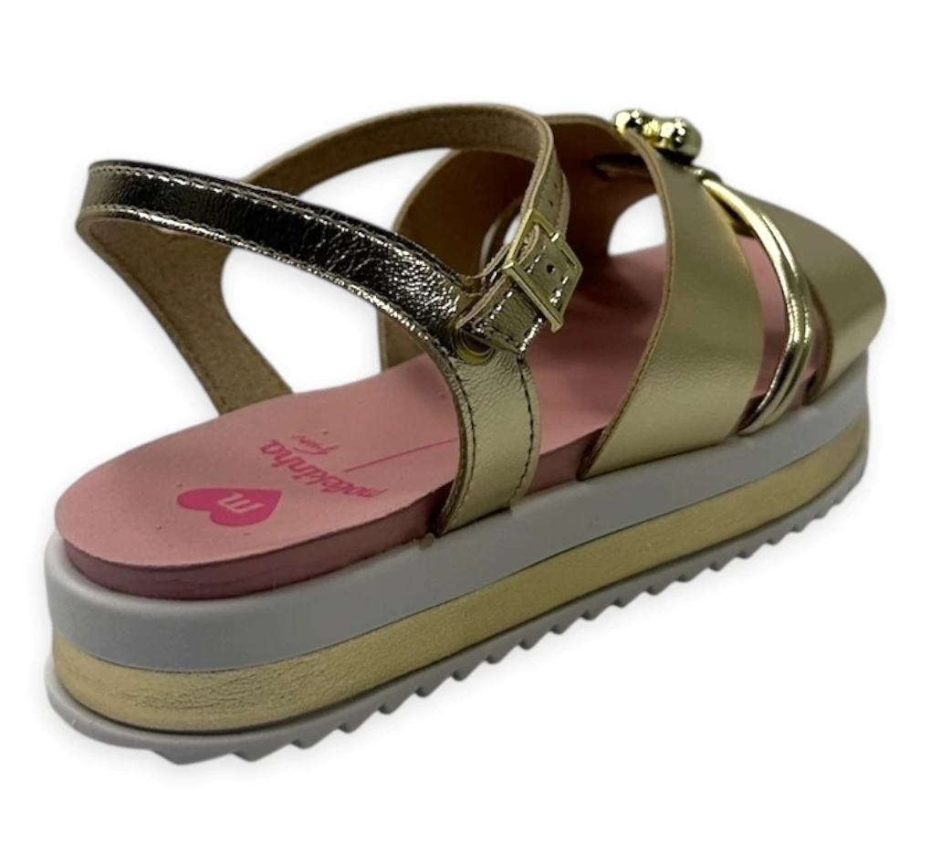 Sandália Papete Molekinha Brilho Menina - loja online