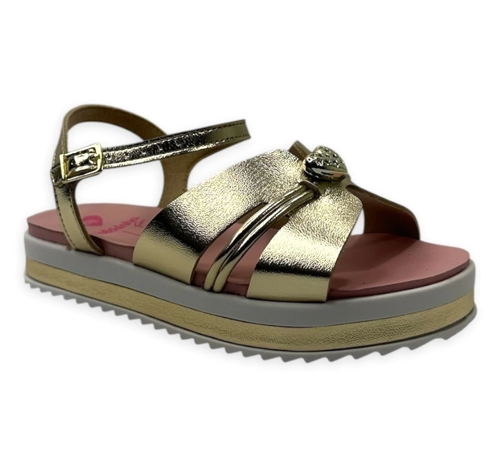 Sandália Papete Molekinha Brilho Menina -  Marsol Calçados 