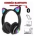 Imagem do Fone De Ouvido Gatinho Bluetooth Infantil Led Menino Menina