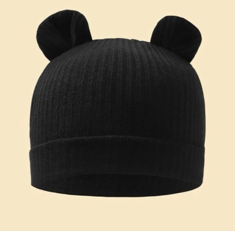 touca orelha interativa preta