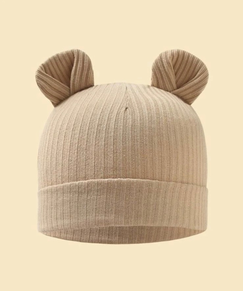 touca orelha interativa bege