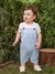 Conjunto jardineira e camisa bebê menino