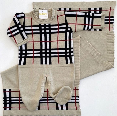 Saida de maternidade em tricô