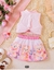 Conjunto cropped e saia urso