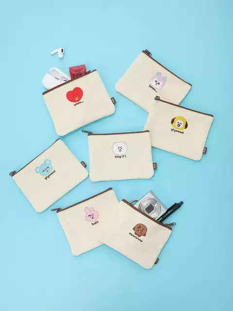 BTS BT21 TODAYS FACE POUCH