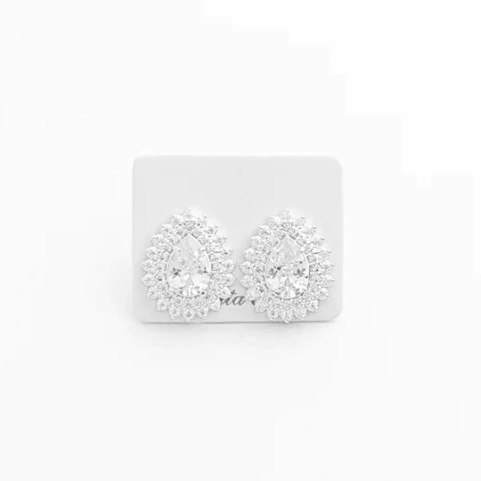 BRINCO EM GOTA CRAVEJADO DE ZIRCÔNIAS