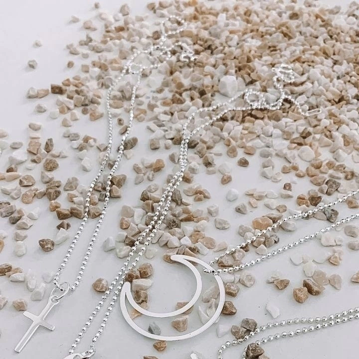 Corrente Bolinha Diamantada Prata 925 (40cm)