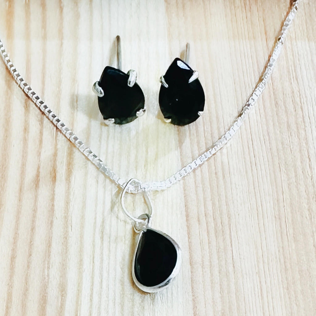 Conjunto Ponto de Luz Prata 925