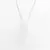 Colar Corrente Grumet 60cm Prata 925 com Pingente Quartzo Cristal Bruto - comprar online