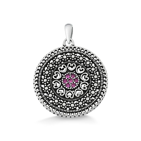 PINGENTE MANDALA PRATA 925