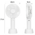 Mini Ventilador Portátil Dobrável De Mão Mesa Com 3 Velocidade Ajustável - comprar online