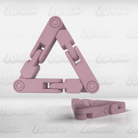 Triángulo Infinito 3D — Juguete Articulado