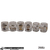 6 copos de licor com detalhes em ouro 14k (2683)