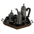 Antigo conjunto de café vintage da Alemanha Ocidental em estanho