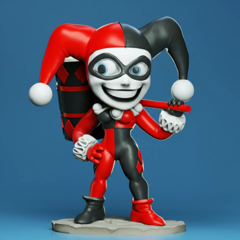 Arlequina - Clássica (Chibi) - 12cm - comprar online