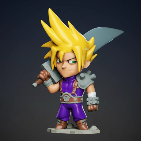 Cloud - Final Fantasy (Chibi) - 12cm - comprar online