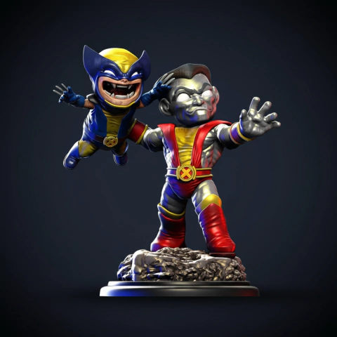 Colossus e Wolverine (Chibi) - 12cm - comprar online