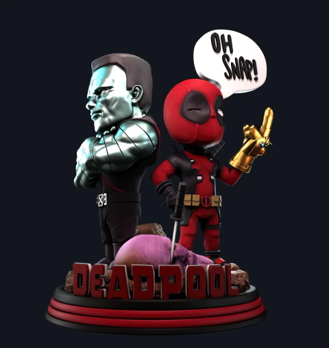 Deadpool e Colossus (Chibi) - 12cm - comprar online