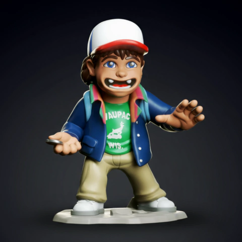 Dustin Henderson - Stranger Things (Chibi) - 12cm - comprar online