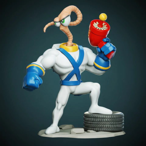 Earthworm Jim (Chibi) - 12cm - comprar online