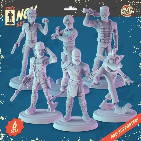 Miniaturas Personagens de Jogos