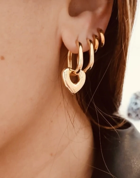 ARGOLLAS CORAZÓN GOLD PAR