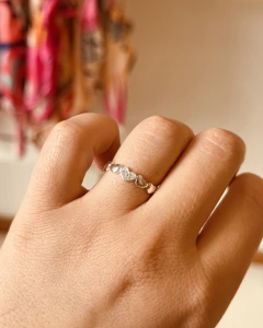 ANILLO MICROPAVE CORAZONES