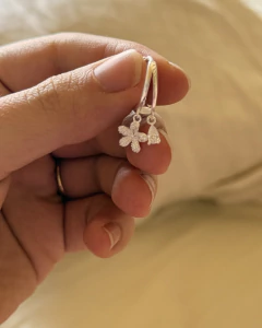 ARGOLLAS DOBLE FLOR Y GOTA - BObé