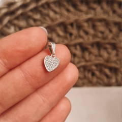 DIJE CORAZON MINI CUBIC