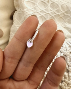 ARGOLLA CUBIC MINI CORAZON ROSA
