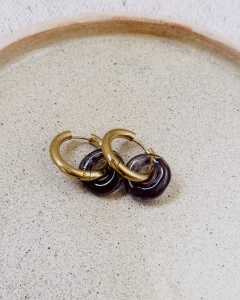 Imagen de ARGOLLAS DONA VIDRIO GOLD - PREMIUM GRANDE