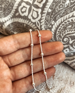 CADENA TOPO BRILLANTE PELOTITAS