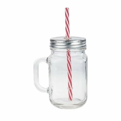 Tarro de vidrio tipo Mason Jar
