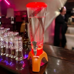 Dispensador de cerveza con bocina, 3 litros con grifo, barril de jugo, barril de cola, contenedor de cerveza de barril de celebridades, luminoso en internet