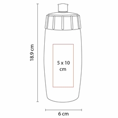 Cilindro de plástico de 575ml NAOLI - comprar en línea