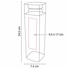 Cilindro cuadrado de 960ml TRIBEC - Vasos Pop