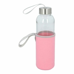 Cilindro de vidrio de 500ml y jareta de tela GAPER - tienda en línea