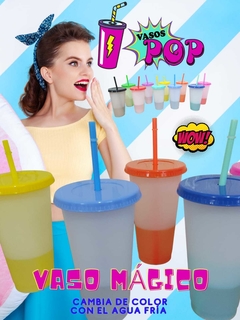Vaso mágico que cambia de color con agua fría Se envían colores variados - comprar en línea