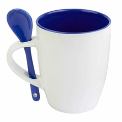 Taza de cerámica de 11oz con cuchara MOFFY - comprar en línea