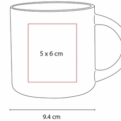 Taza de cerámica terminado mate 16Oz AMMY